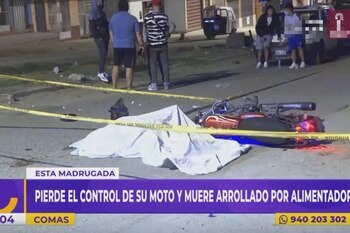 Motociclista fallece en Comas. |