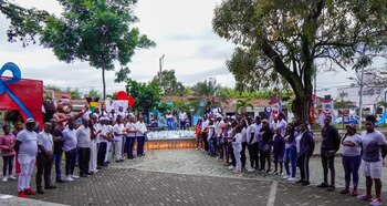 Manifestación en rechazo al homicidio del alcalde de Guachené, Cauca, Elmer Abonia