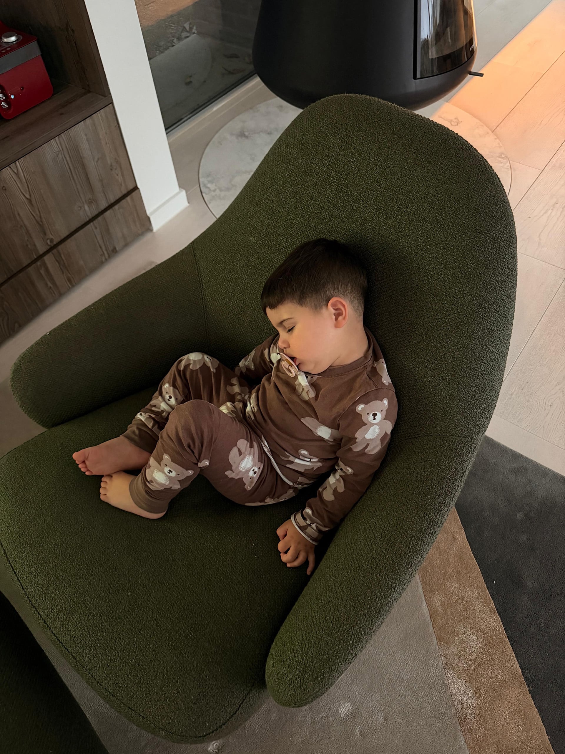 La tierna foto de Benja Fernández durmiendo