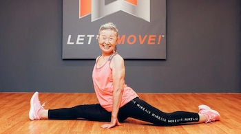 Imagen de Mika Takishima, entrenadora a los 94 años y experta en rutinas