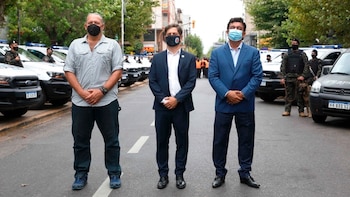 Sergio Berni junto a Axel