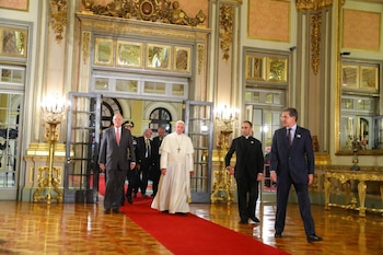 El Papa Francisco se reúne con el presidente Pedro Pablo. (Facebook; Papa en el Perú)