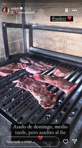 Marcelo Tinelli y Milett Figueroa