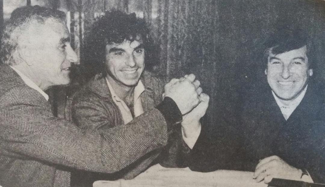 La producción fotográfica con Amadeo Carrizo y Antonio Roma, los dos arqueros que lo precedieron con el récord en el fútbol argentino