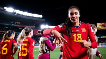 15/08/2023 Salma Paralluelo celebra el