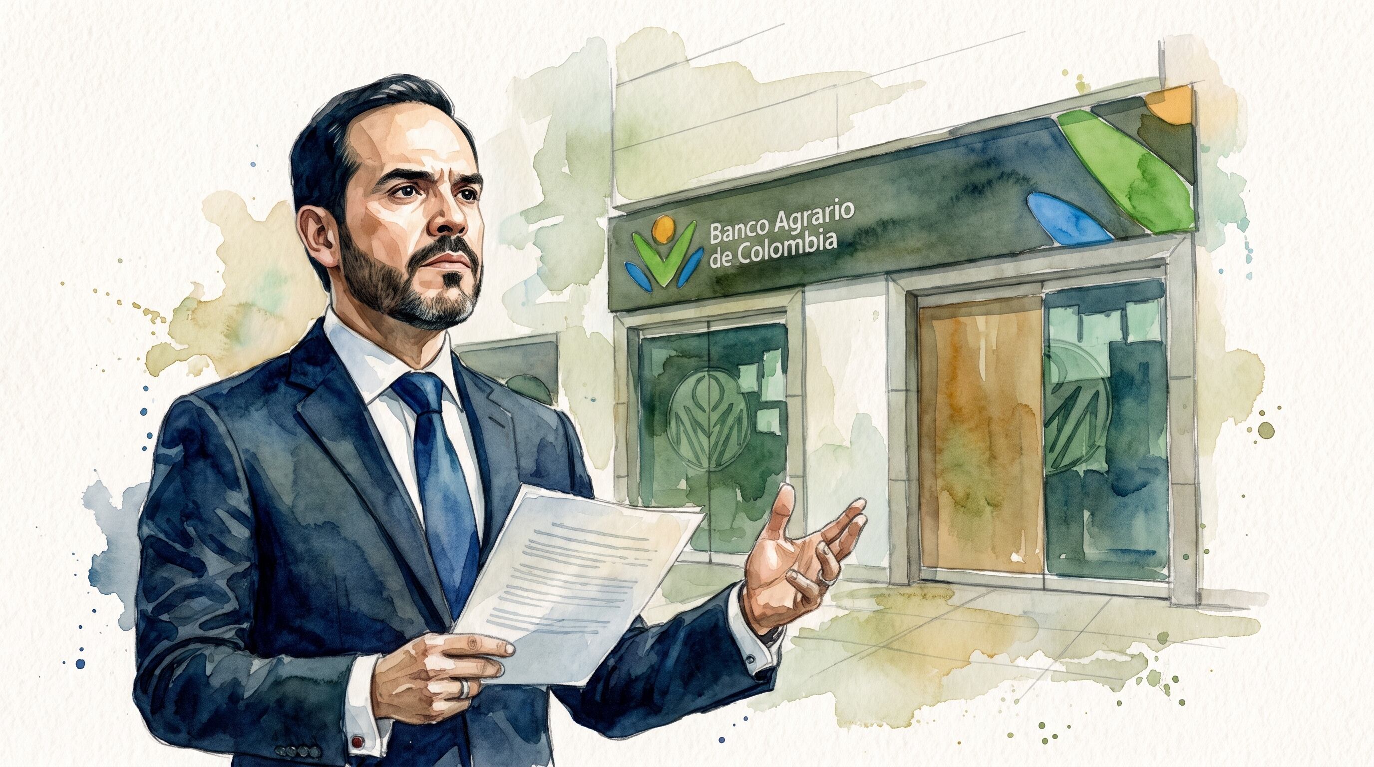 Gobierno electo de Abelardo de la Espriella exige precauciones al Banco Agrario