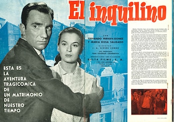 Folleto publicitario de 'El inquilino'