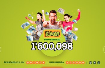 Kábala: video del último sorteo