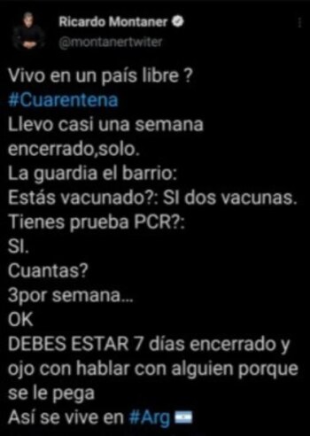 Los tuit de Ricardo Montaner que luego borró