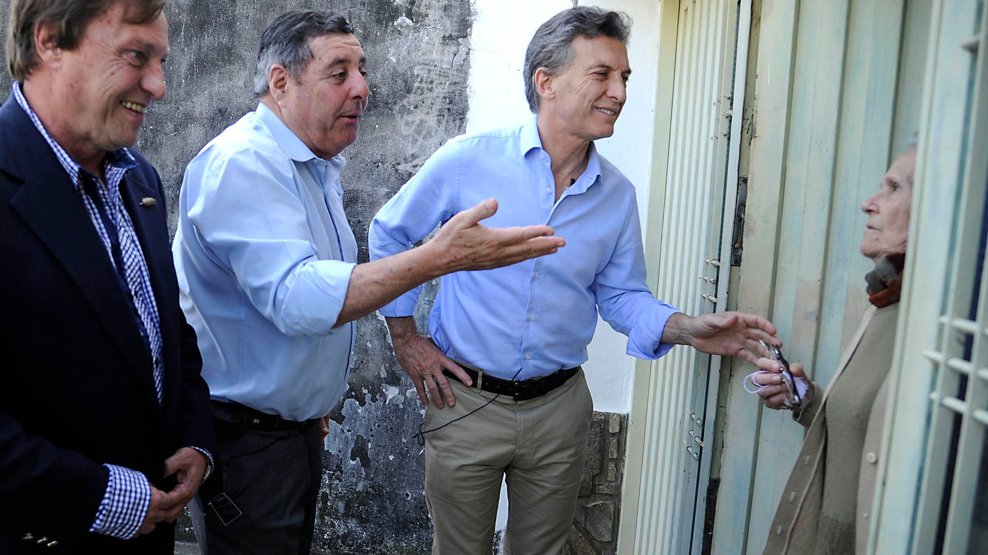 El dirigente entrerriano junto a Mauricio Macri en campaña (NA)