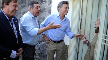 El dirigente entrerriano junto a