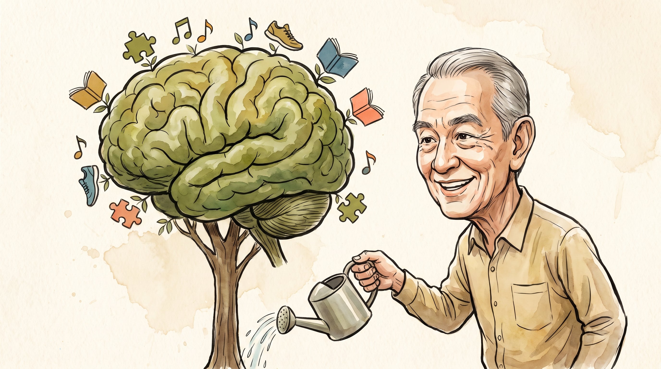 La salud cerebral puede mejorar en edades avanzadas con hábitos sostenidos, estimulación mental y control de los factores de riesgo (Imagen Ilustrativa Infobae)