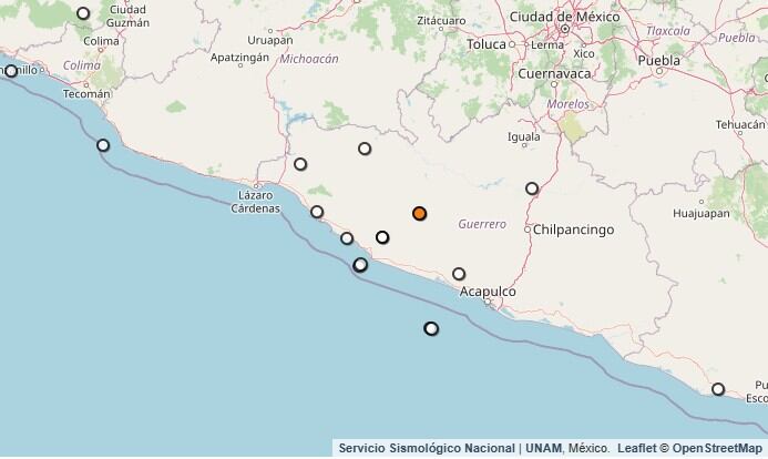 Temblor reportado en Guerrero.(SSN)