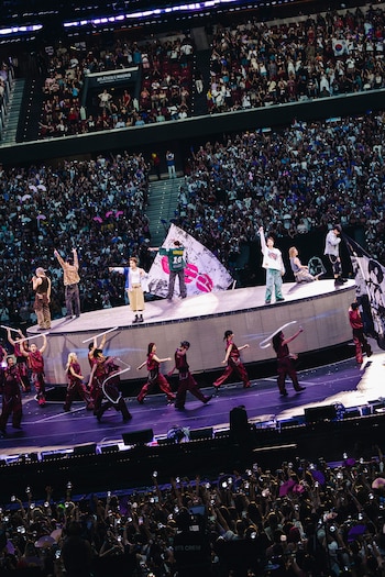 Primera noche de BTS en Madrid, el 26 de junio de 2026 en el estadio Metropolitano. (HYBE/BIGHIT MUSIC)