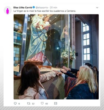 El posteo de la diputada