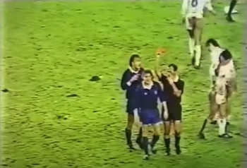 Damir Desnica en el partido ante el Real Madrid (imagen de YouTube)