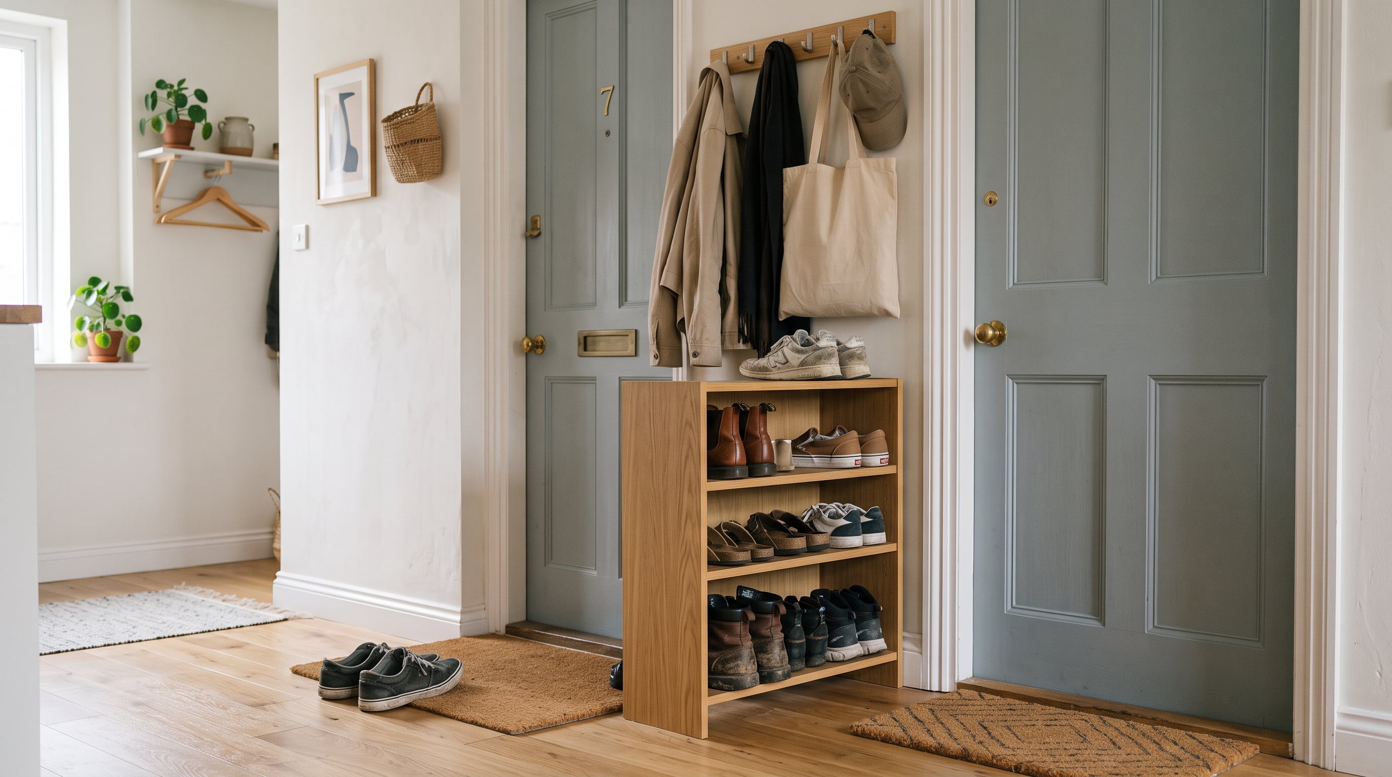 Los zapatos de uso diario conviene guardarlos cerca de la puerta para liberar el placard y evitar que la suciedad llegue a las habitaciones (Imagen Ilustrativa Infobae)