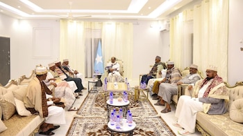 El presidente de Somalia visita