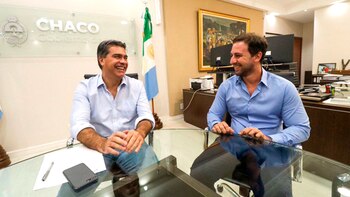 Jorge Capitanich y Germán Oestmann