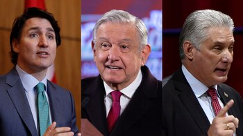 Justin Trudeau y Miguel Díaz-Canel