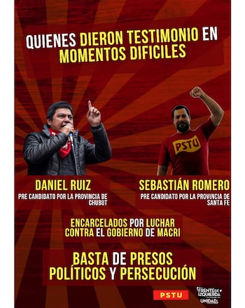 El flyer que respalda a
