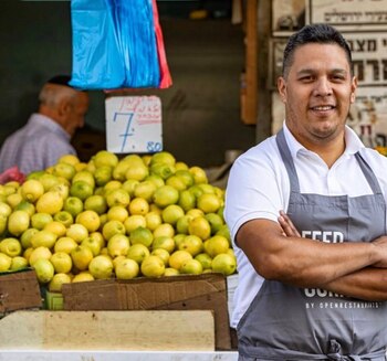 El chef israelí, Luis Cruz