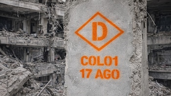 Señales en edificios tras el terremoto: qué significan las letras V, D y C y por qué no deben modificarse