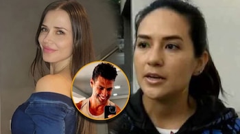 Maju Mantilla bajo presión mediática tras polémicas declaraciones sobre su relación con Gustavo Salcedo. Composición Infobae / Carol Ruiz