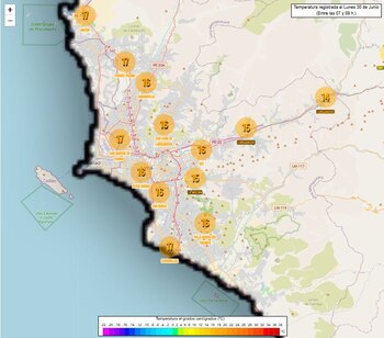 Temperatura de hoy, lunes 30