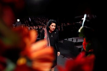 La presidente de Georgia, Salome Zourabichvili. Foto: Ronen Zvulun/REUTERS