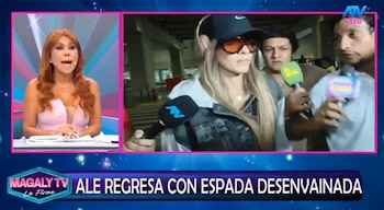 Magaly Medina analiza crisis de Alejandra Baigorria y Said Palao tras imágenes. Captura: Magaly TV La Firme.