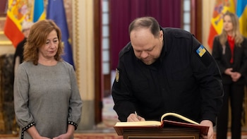 El presidente del Parlamento ucraniano