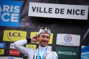 Brandon McNulty fue el ganador de la etapa élite del Mundial de Ciclismo 2026 - crédito Daniel Cole/AP Foto