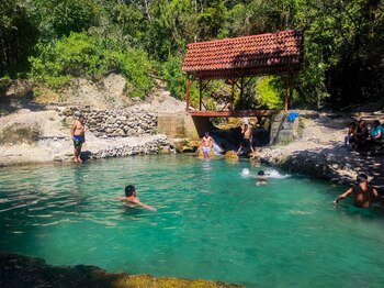 En la primera poza del
