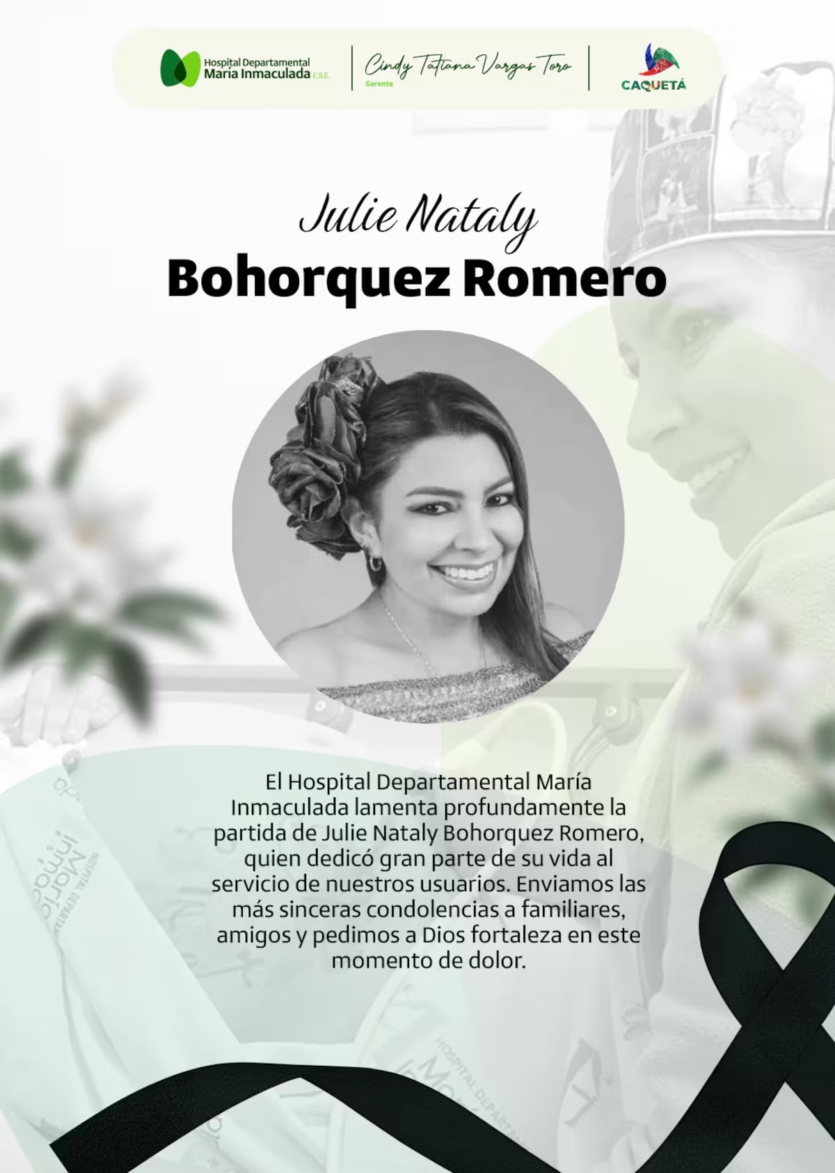 Los centros médicos en los que trabajó la profesional se pronunciaron - crédito Hospital María Inmaculada / Facebook