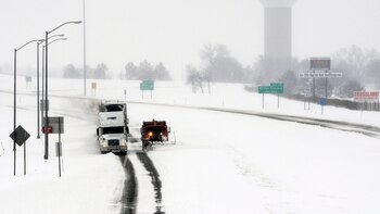 Una tormenta de nieve complica