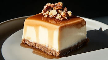 Postre mexicano, pastel de leche quemada, nueces tostadas, repostería casera, sabor artesanal, dulce horneado. - (Imagen Ilustrativa Infobae)