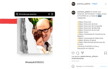 Tomada de Instagram @premios_platino