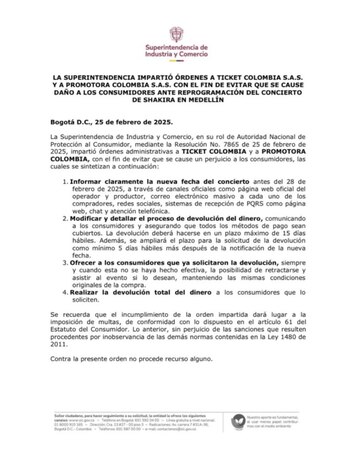 Este es el comunicado de