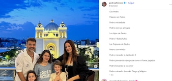 El posteo de Pedro Alfonso de sus vacaciones familiares en El Salvador (Instagram)