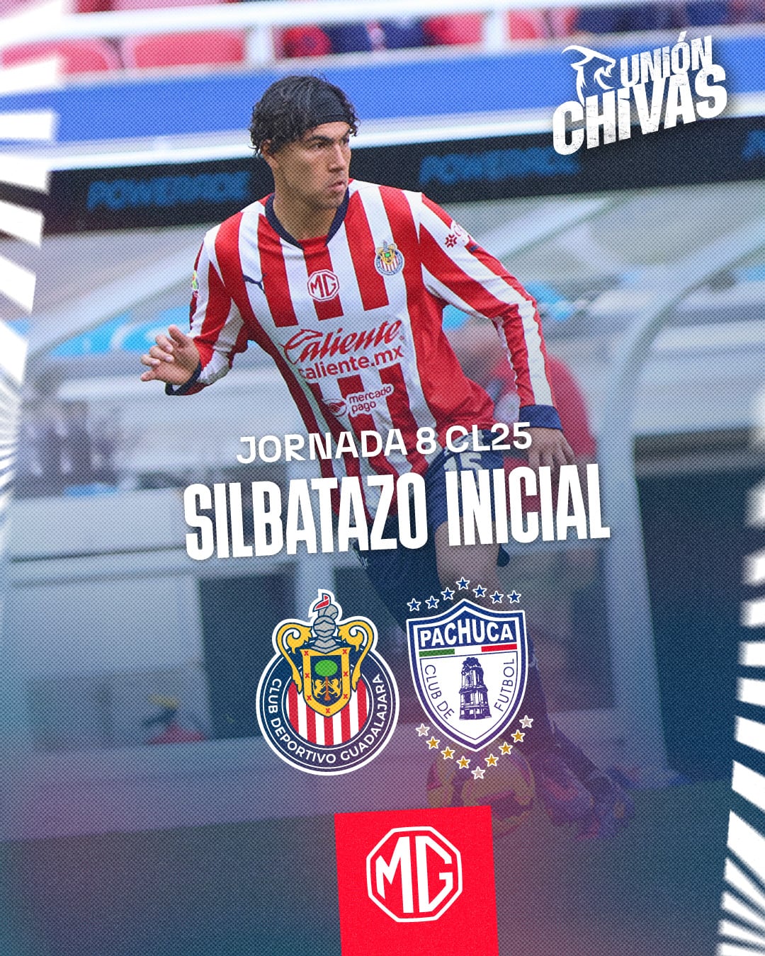 Chivas y Pachuca se enfrentan en la jornada 8 (X@Chivas)