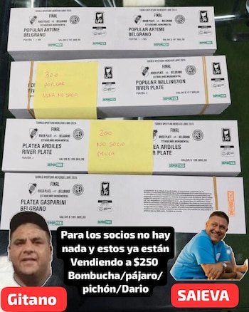 Barra de Belgrano - Acusan de reventa al Gitano Minuet