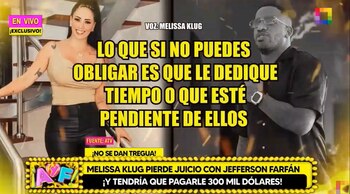 Melissa Klug y las razones por las que perdió el juicio con Jefferson Farfán. (Willax)