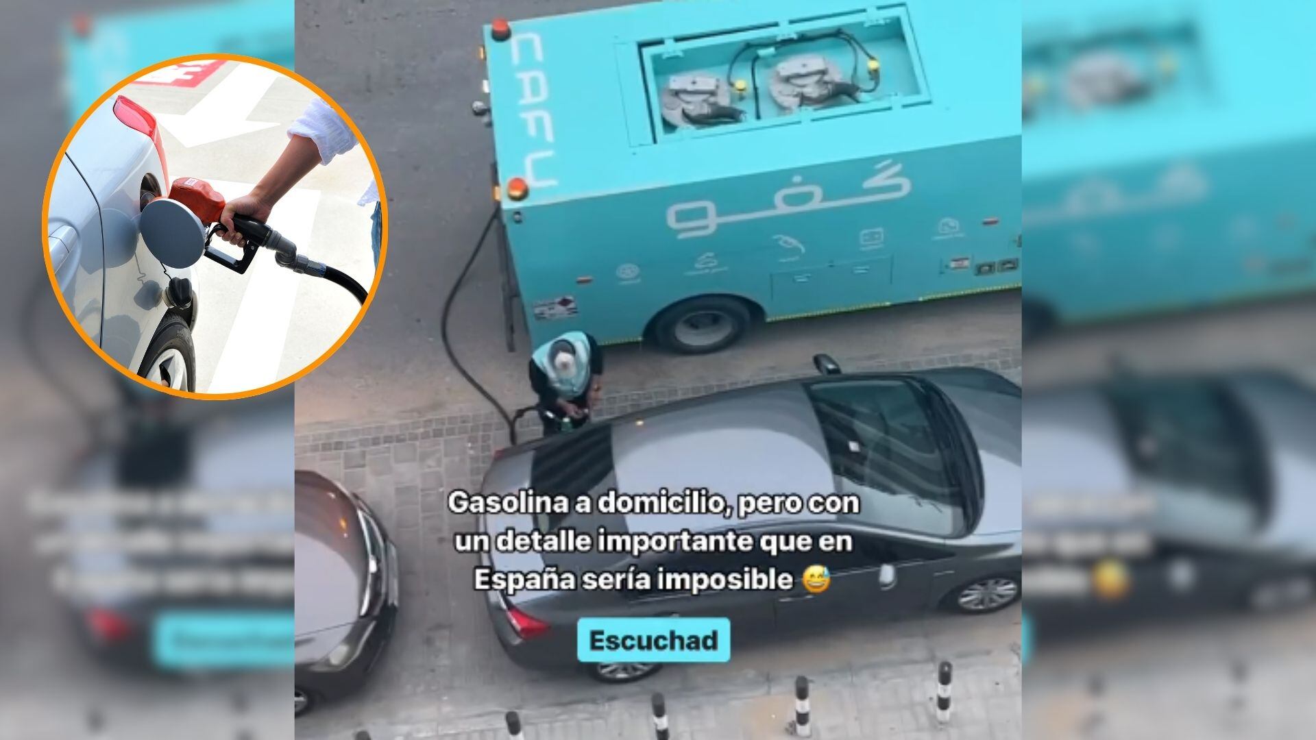 El sistema de gasolina a domicilio que ha implementado Dubai. (@loscobo/Canva)