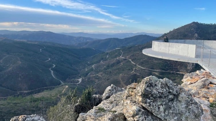 Miradouro de Zebro, en Portugal (Centro de Portugal).
