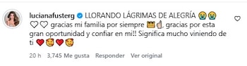 Luciana Fuster agradece ser la nueva directora del Miss Grand Perú 2027.