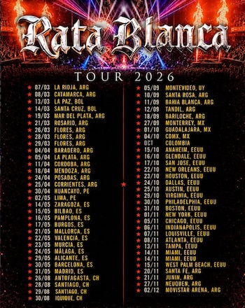 Rata Blanca anunció en Instagram que estará en octubre en Bogotá, pero no confirmó de forma explícita su presencia en Rock al Parque - crédito Rata Blanca/Instagram