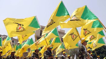 Banderas de Hezbollah (archivo)