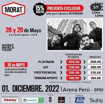 Precios de las entradas de