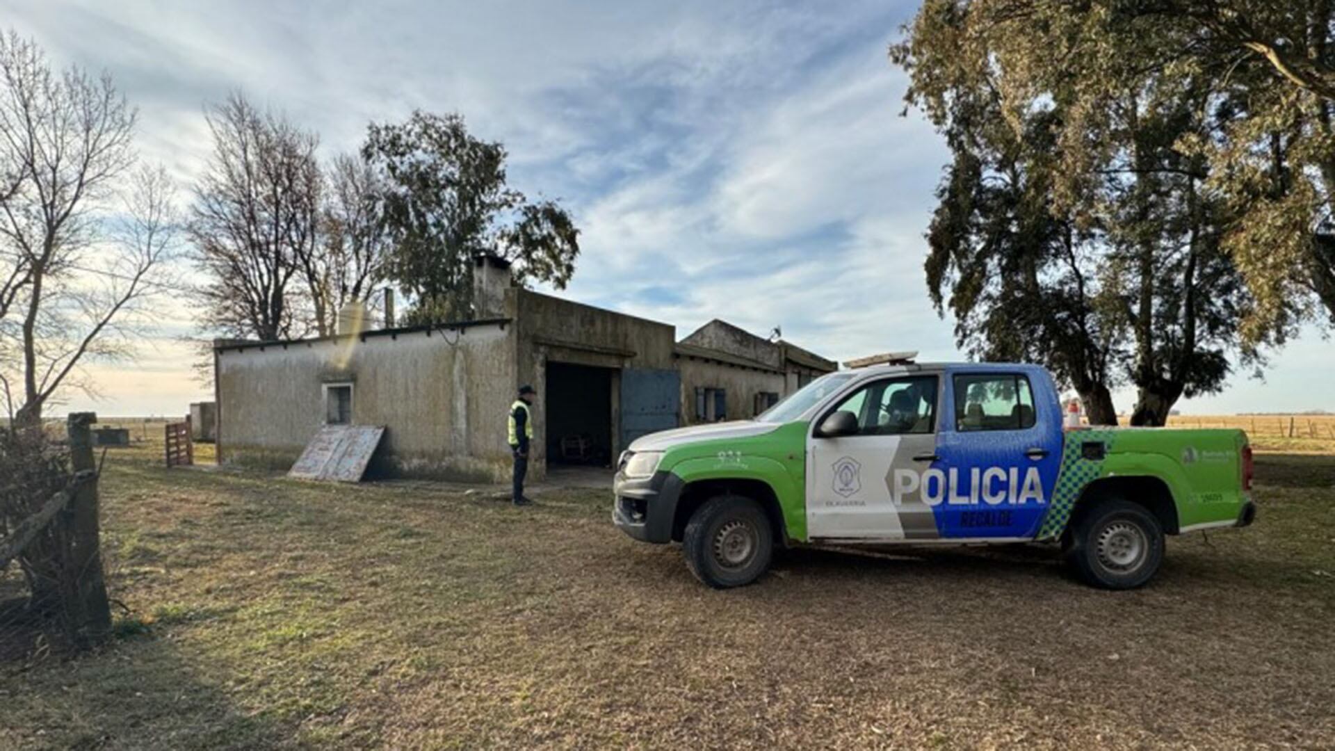 El lugar del hallazgo de los cuerpos